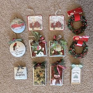 Set of Vintage Ornaments Tree